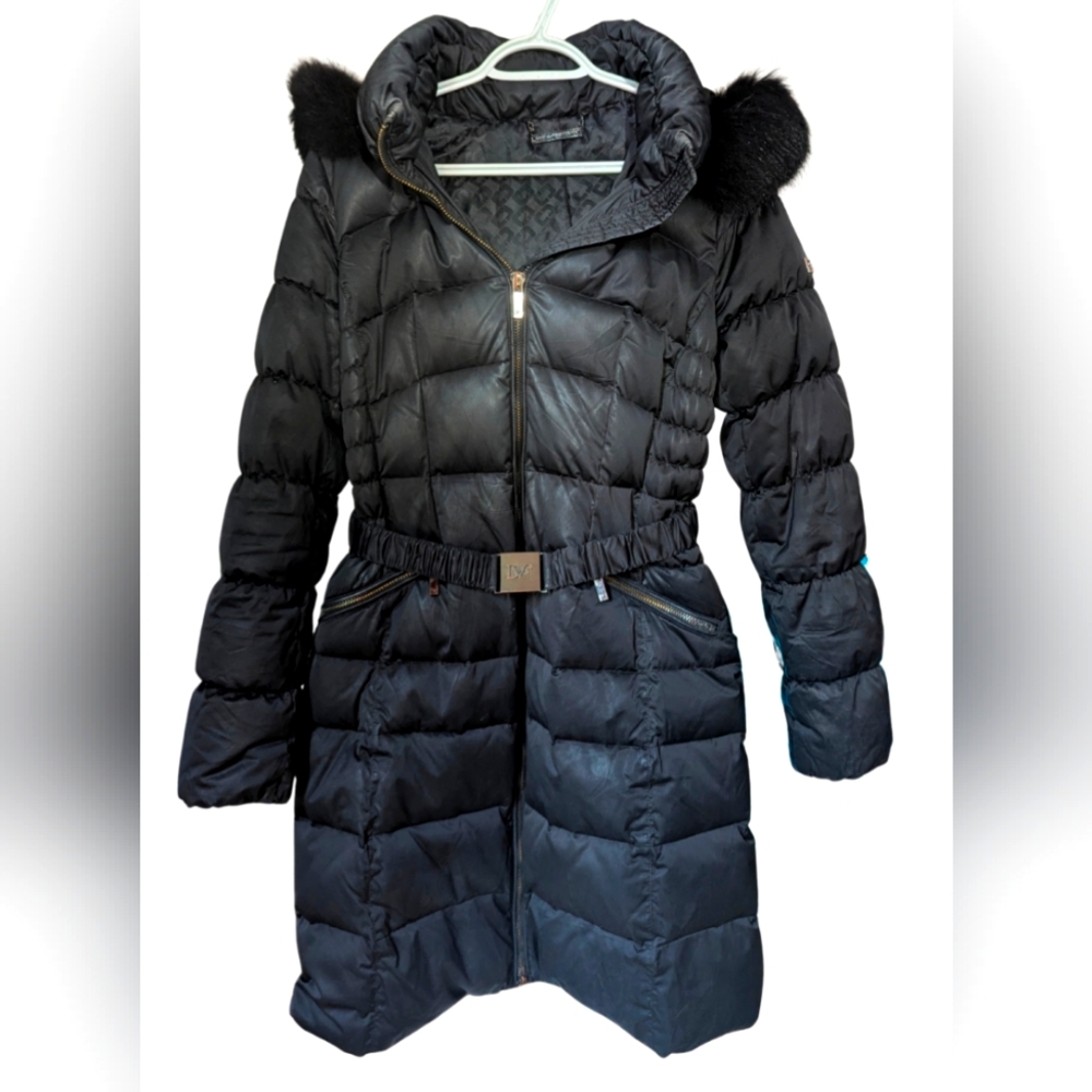 Diane Von Furstenburg | Down And Waterfowl Filled With Real Fur Trim Size M